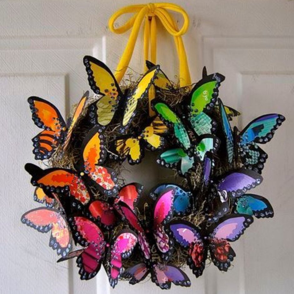 Бабочки для украшения интерьера