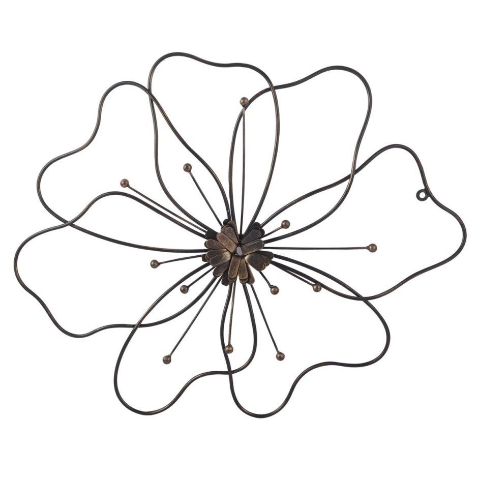 Фигура цветка из проволоки