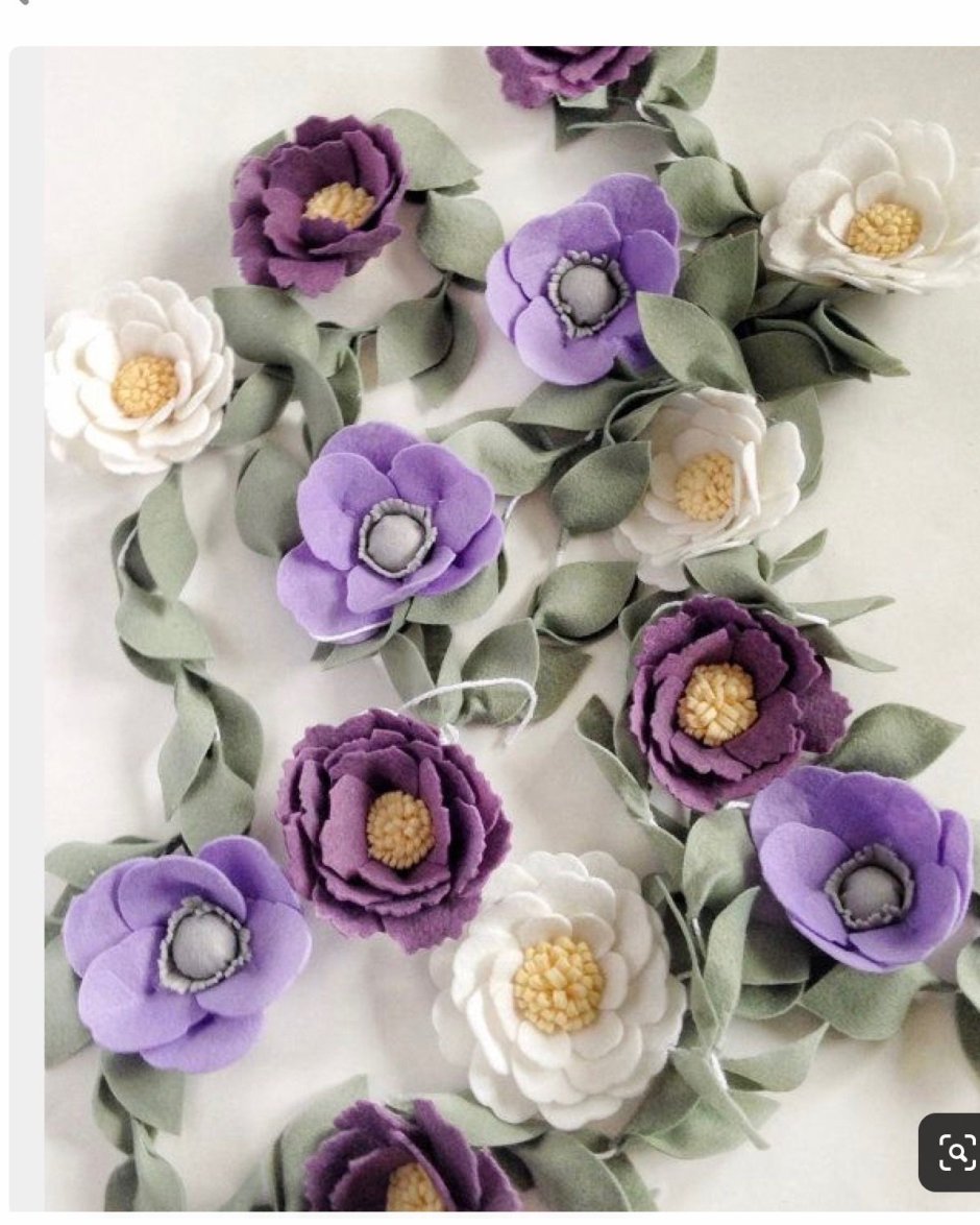 Цветы из ткани для украшения
